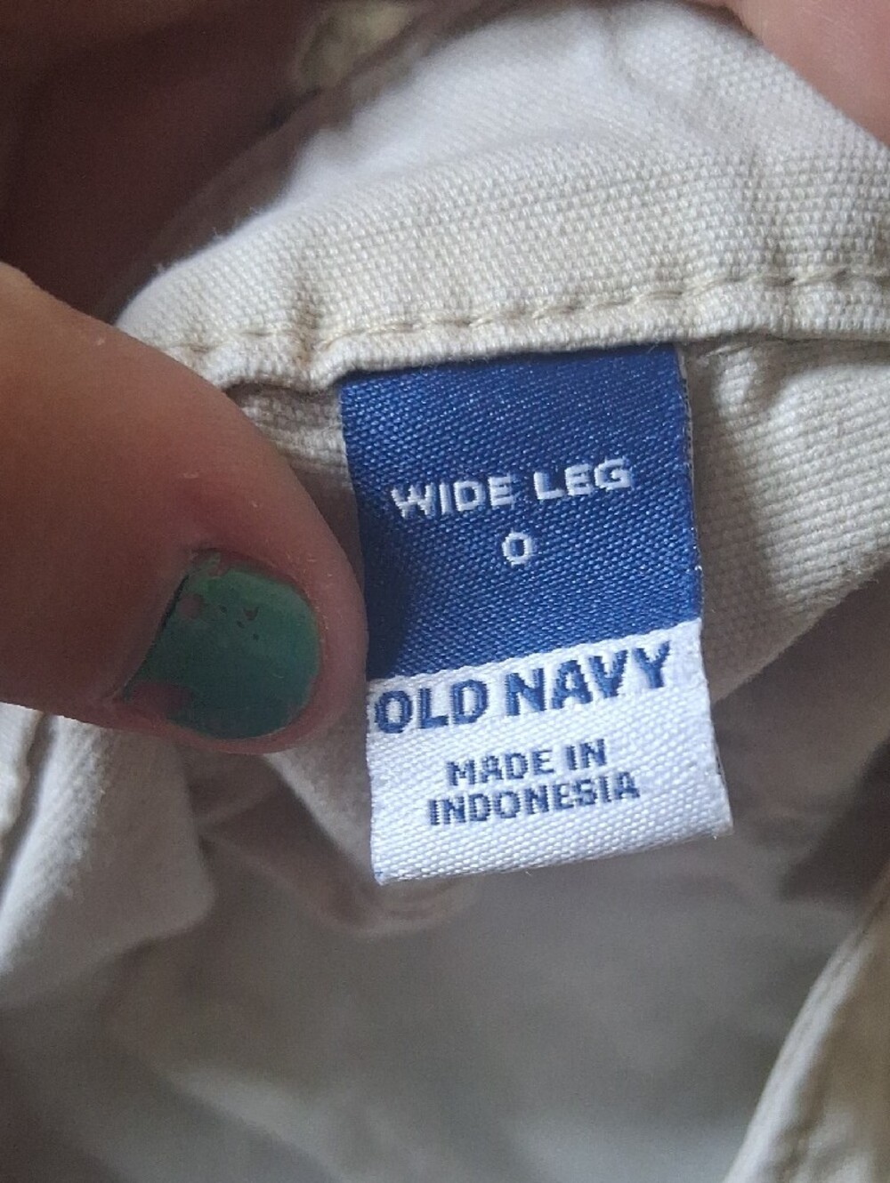 Old Navy Beige Wide Leg Pants - Picture 2 of 5